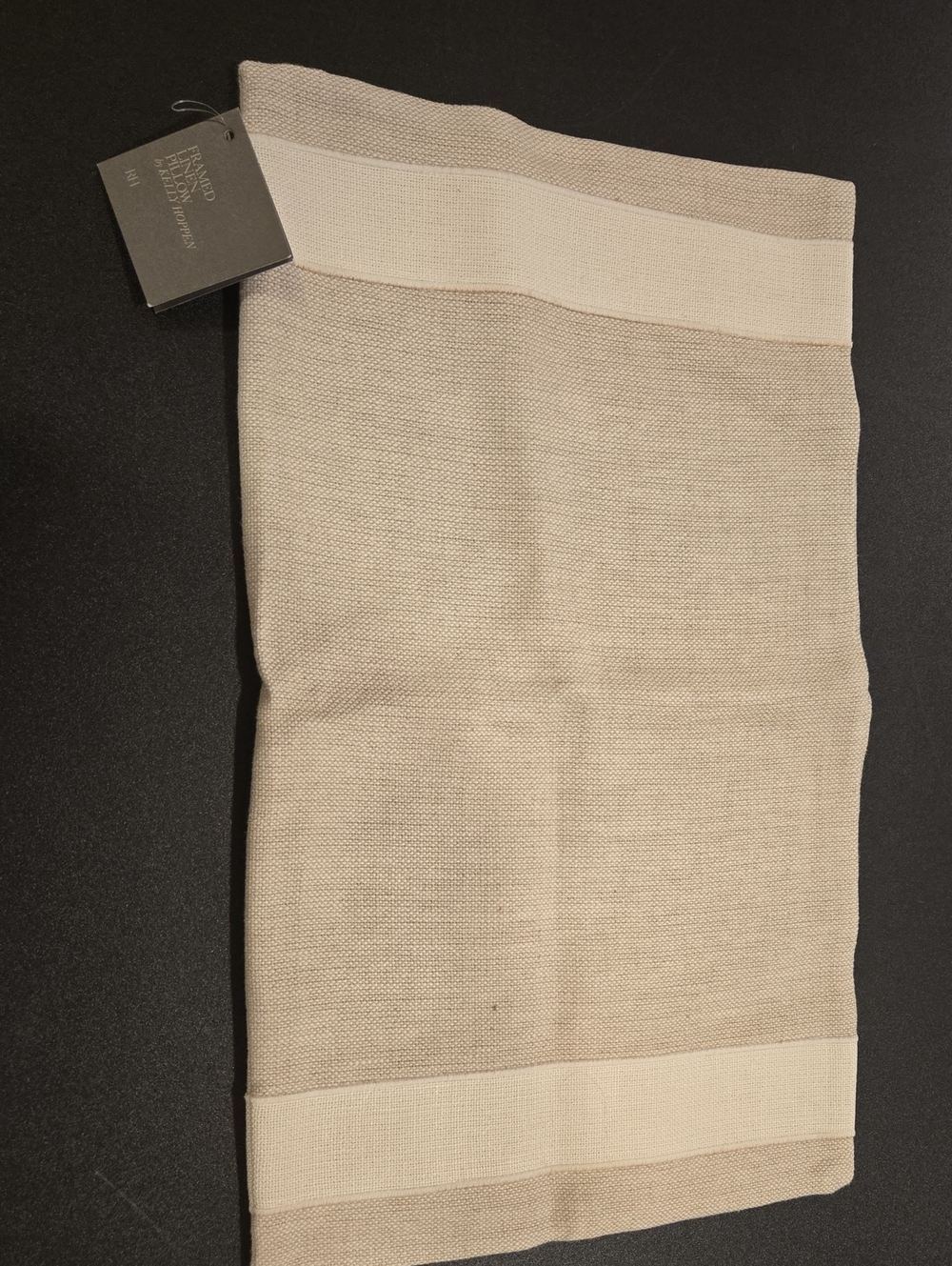 RH Cushion Cover! Framed Linen With Zipper.